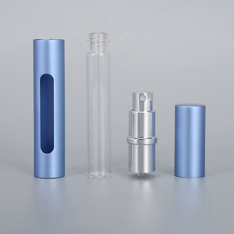 Fashion Empty 5ml Aluminum Atomizer Perfume Spray Bottle Travel Pocket Perfume Bottle
