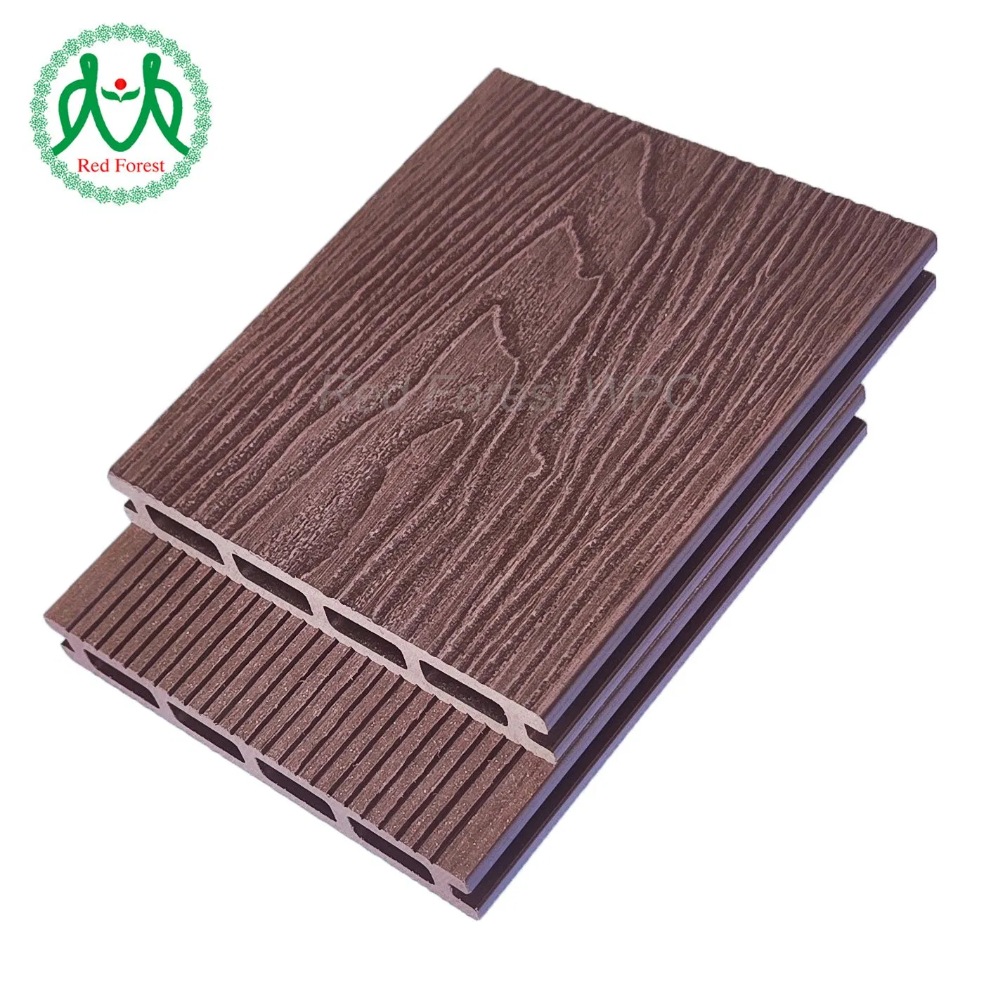Wholesale Eco-Friendly WPC Flooring for Sustainable Living 3D Embossing Waterproof Decking Outdoor Wood Plastic Price