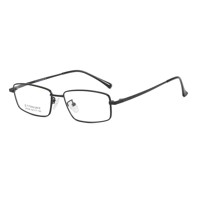 Super Light and Elastic Classic Men Style Oval Shape Small Size Titanium Optical Frame