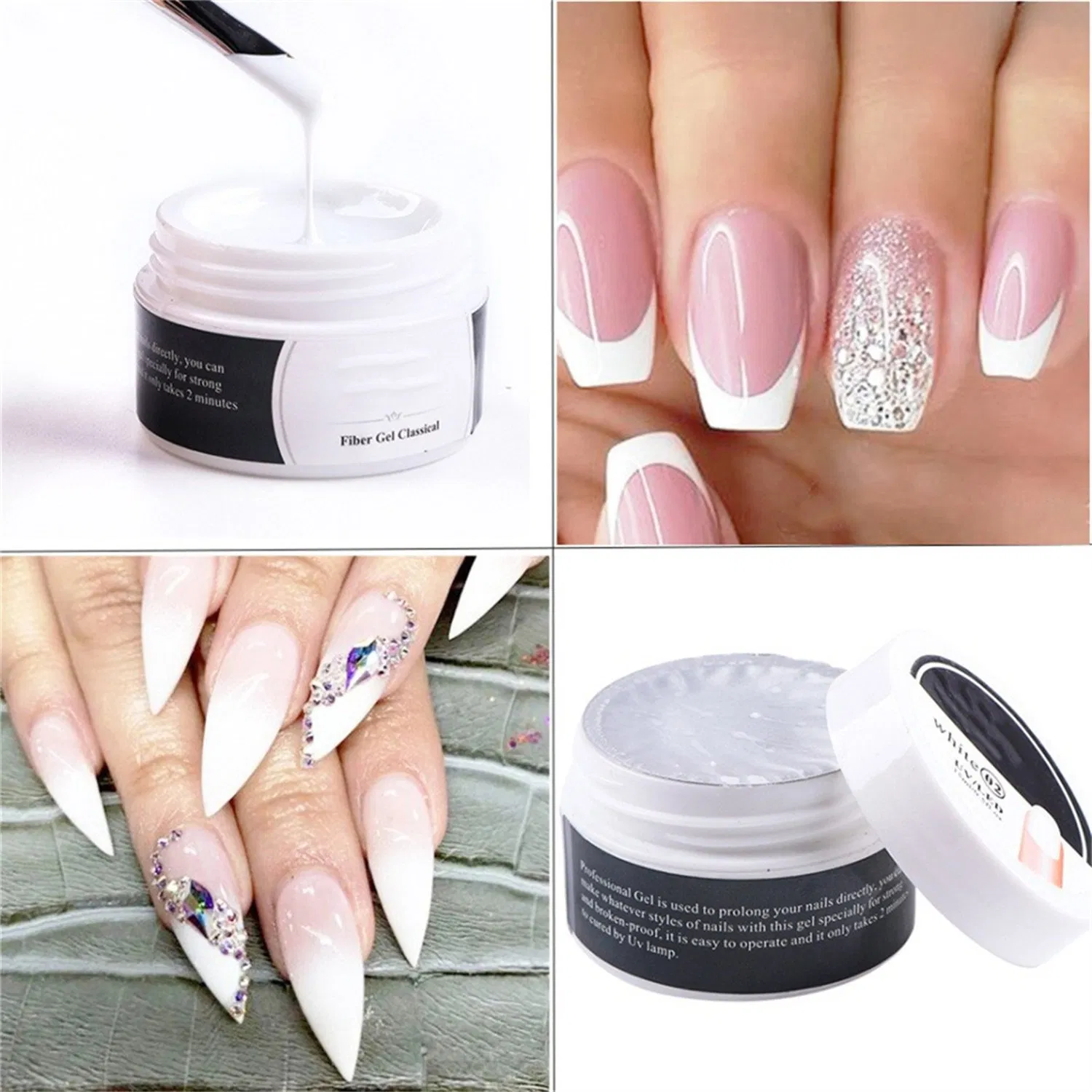 Private Label Customized Brand Logo Free Hema Tpo Jelly Gel Builder UV Gel Hard Gel Nail Builder in a Bottle Clear Color Gel UV Builder Gel Meeting EU Standards