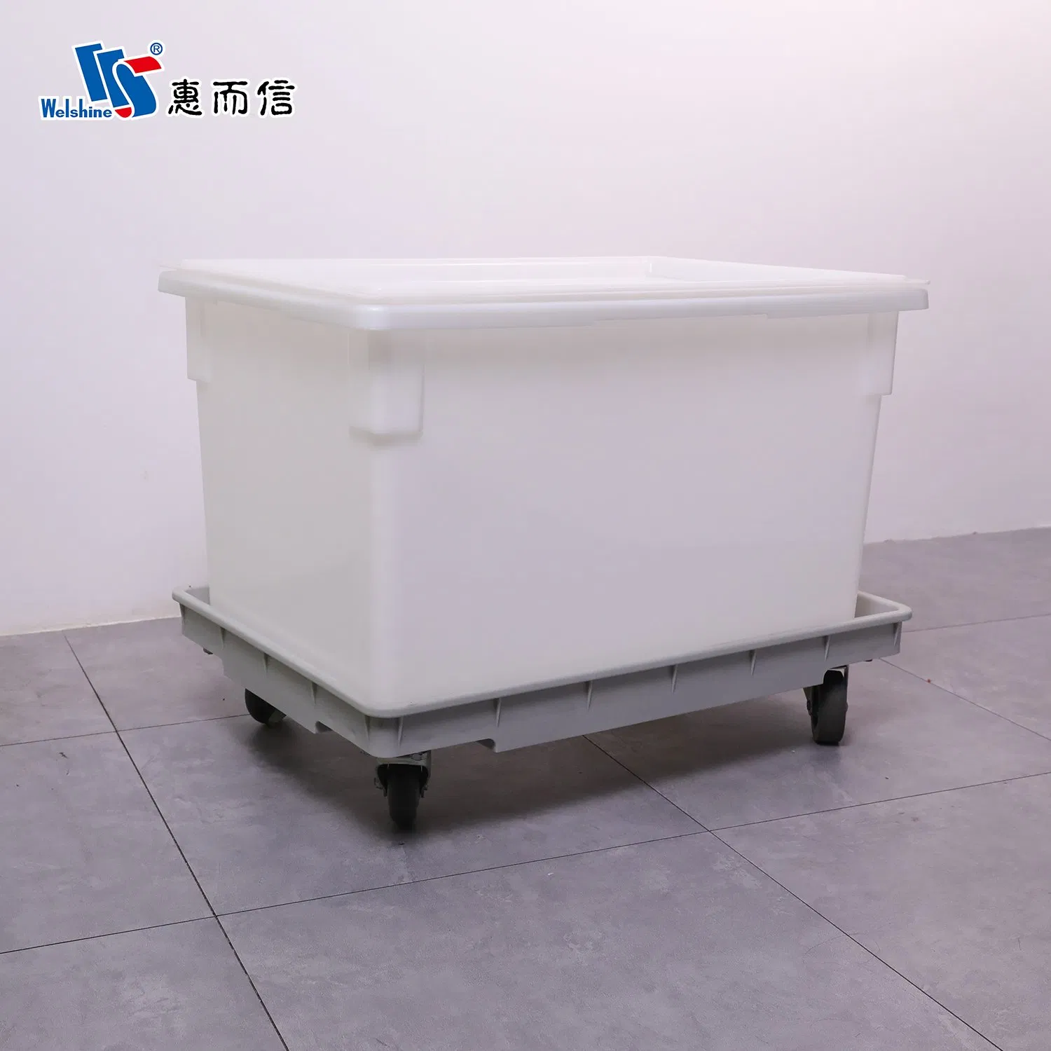 White Stackable Durabl Plastic Moving Vegetable Fruit Seafood Turnover Crates Storage Container