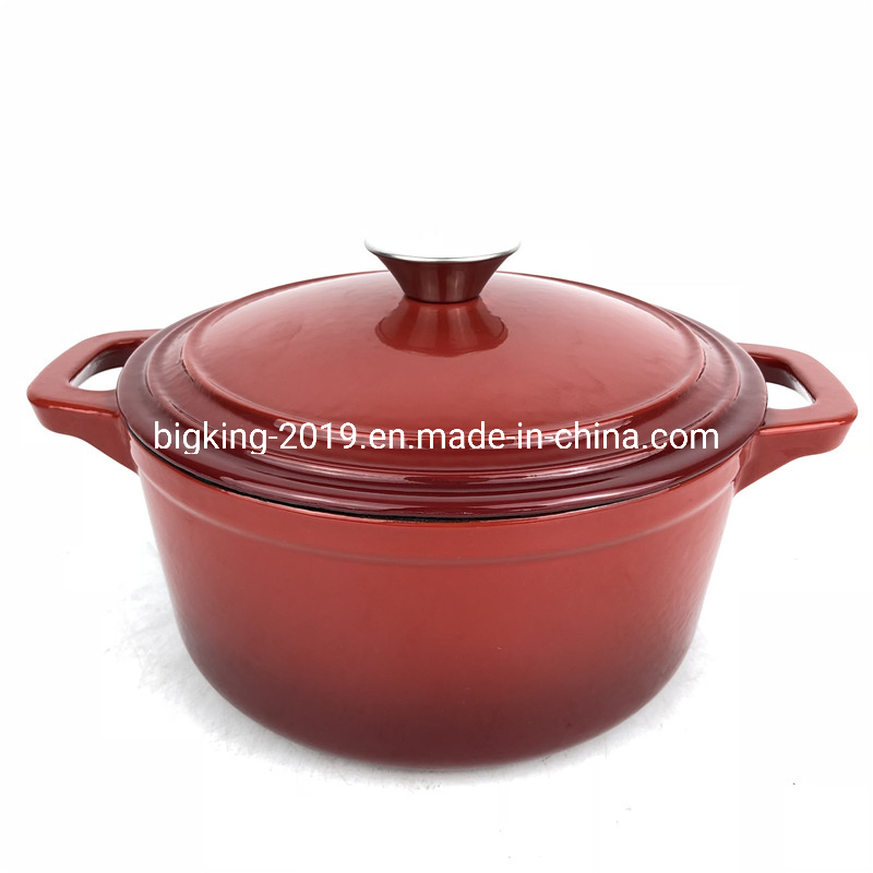 Cast Iron Casserole Can Be Matched with Glass Lid