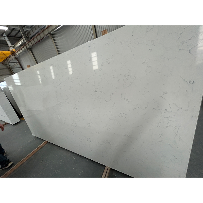 Polished Artificial/Engineered Stone Calacatta White Quartz with Grey Veins Slabs for Countertop/Kitchen/Vanitytop/Work Tops/Flooring Tiles/Project Price