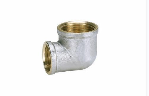 Nickel-Plated Screw Fitting - Cross F/F/F/F