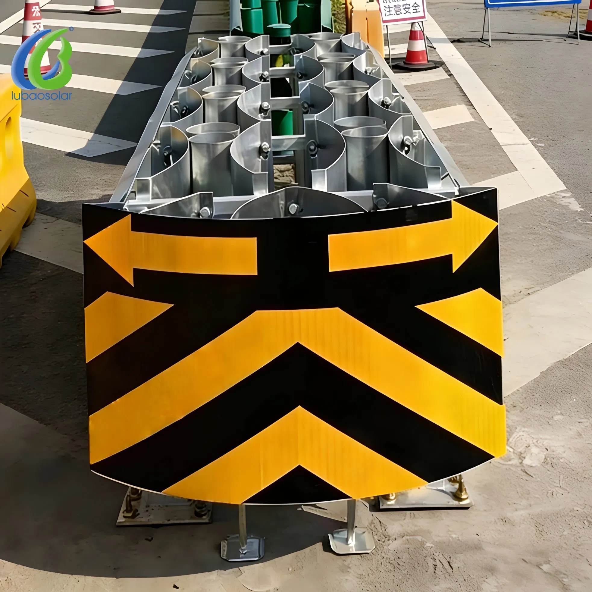 Highway Safety Galvanized Steel Energy Absorbing Impact Attenuator Crash Cushion