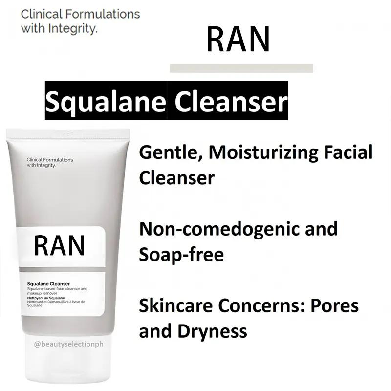 Private Label Squalane Deep Cleansing Nourishing Daily Gentle Face Skin Wash Makeup Remover 2 in 1 Cleanser