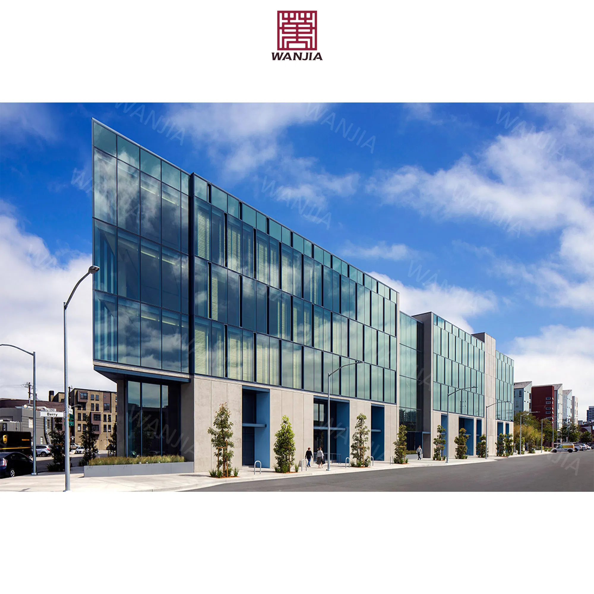 OEM/ODM Commerce Building Structural Glass Facade Double Glass Curtain Wall