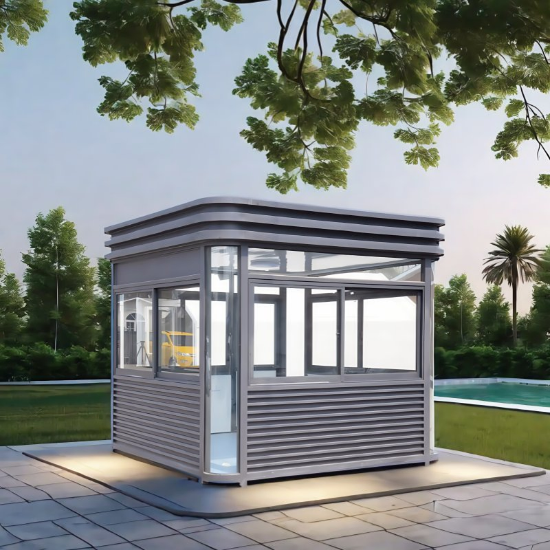 2m/2.5m High Quality Steel Structure Luxury Modular Mobile Modern Portable Prefab Sentry House for Prefabricated Booth Security Guard Service Kiosks