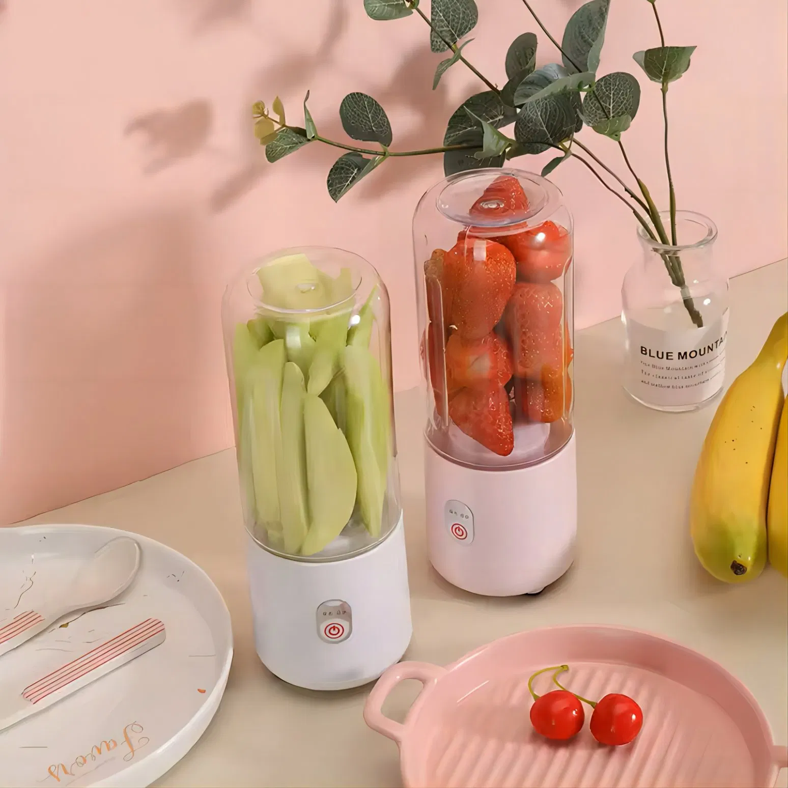 Portable Blender Mini Fruit and Vegetable Juicer Multifunctional Electric Juice Cooking Machine
