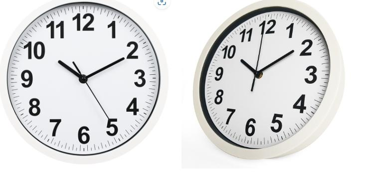 Hot Selling Home Products 10 Inch Simple Digital Mute Plastic Creative European Wall Clock