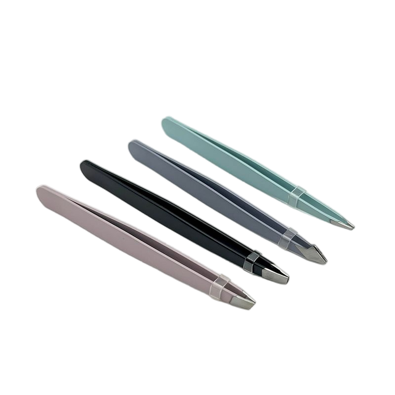 Stainless Steel Eyebrow Tweezers Private Label Eyelash Extension Tweezers Pointed Eyebrow Tweezer