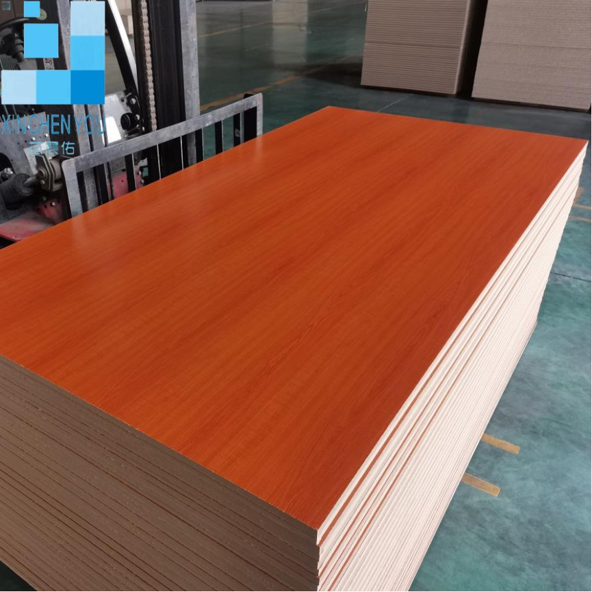 Hot Sale 18mm Melamine Laminated MDF Board for Furniture Melamine Faced MDF