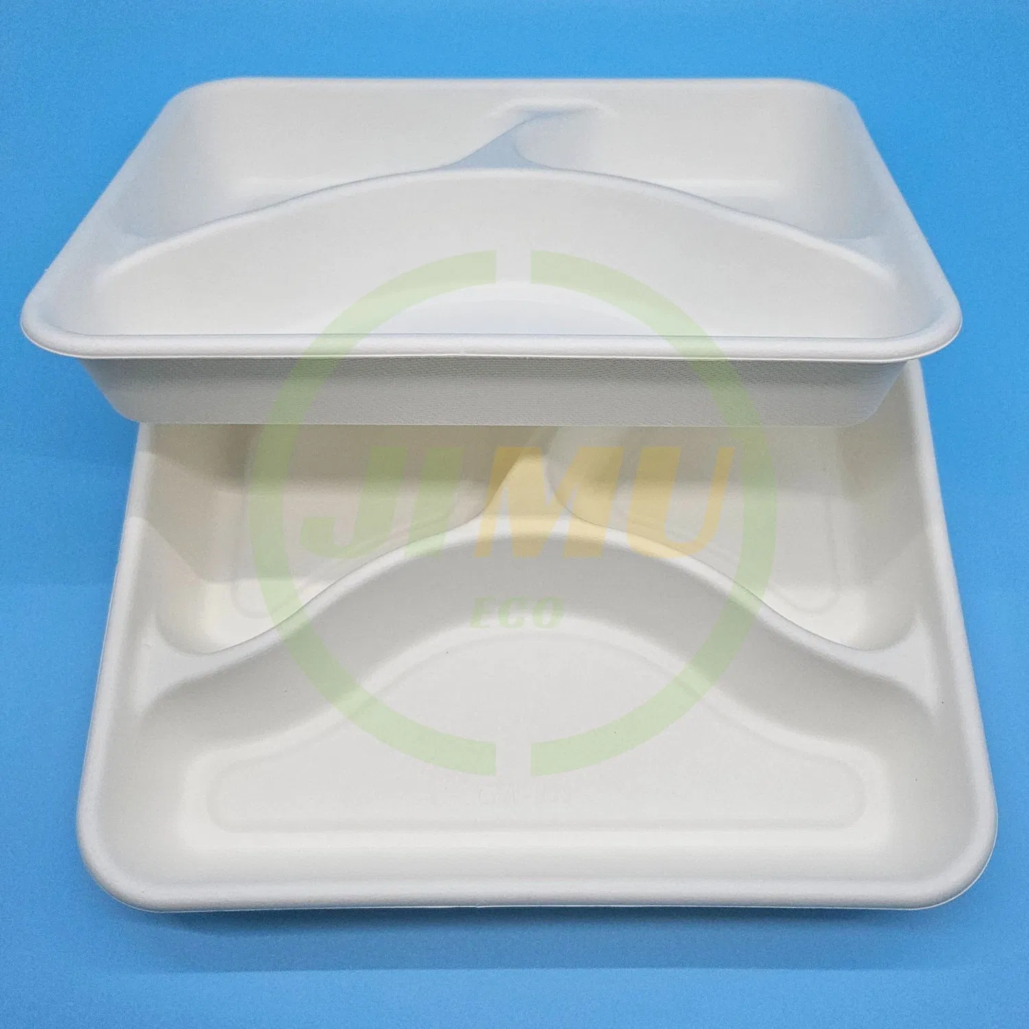 Serving Snack, BBQ, Desserts at Party, Picnic, Holiday Disposable Food Tray Paper 3 Area Divided Plate