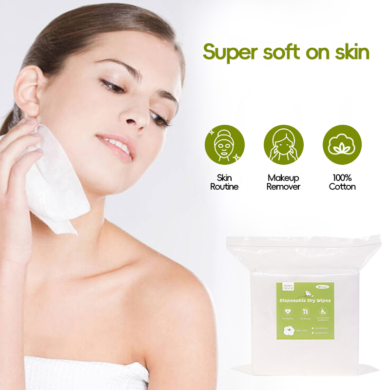 Multipurpose Disposable Dry Non-Woven Wipes for Body and Face