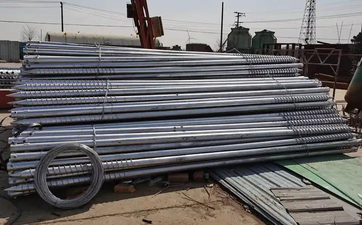 Customized Steel Helical Screw Pile Concrete Earth Anchor for Solar Foundation Structure