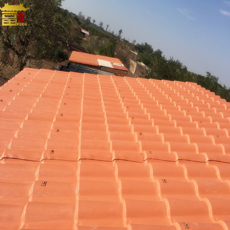 Synthetic Resin Roofing Sheet ASA Spanish Roofing Tile PVC Plastic Roof Tile