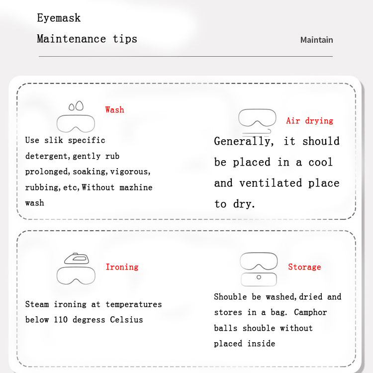 Double Sided Imitation Silk Sleep Eye Mask with Light Blocking and Elastic Straps Breathable Silk Eye Mask