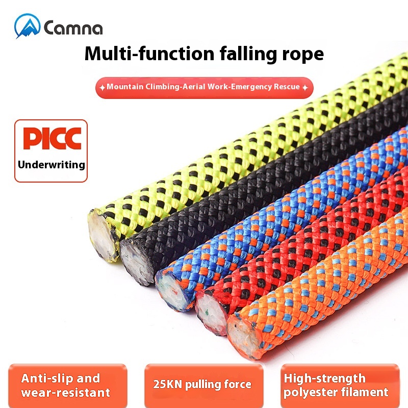 Веревка альпинистская Camnal 12 мм нейлоновая для спуска и спасения
