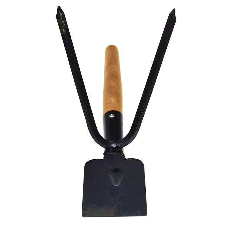 Garden Fork & Hoe W/Wood Handle