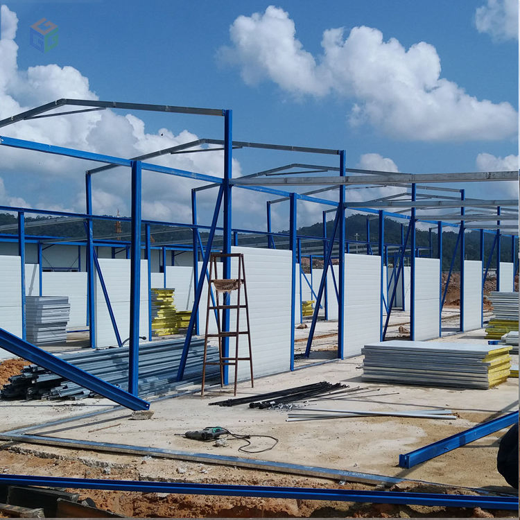 Modular Worker Dormitory Temporary Mobile Prefab House Sandwich Panel Prefabricated Portable K Type Houses