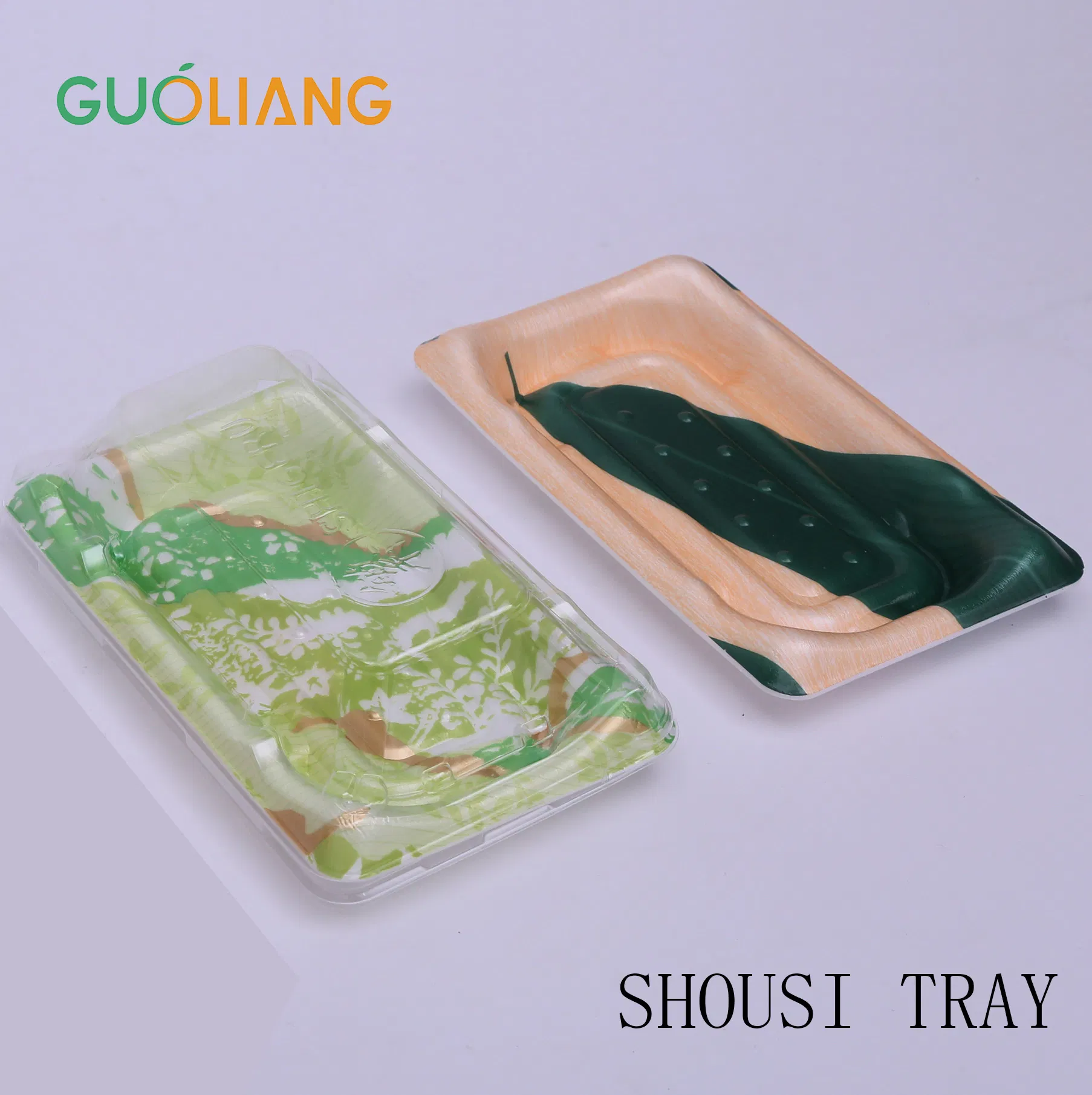 Food Grade Disposable Sushi Tray Plastic Square Sushi Packaging for Takeaway