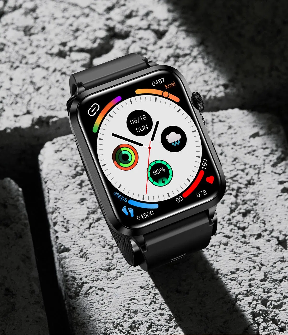 Gj-Sh11 Medical Smartwatch with Pump Blood Pressure Monitoring