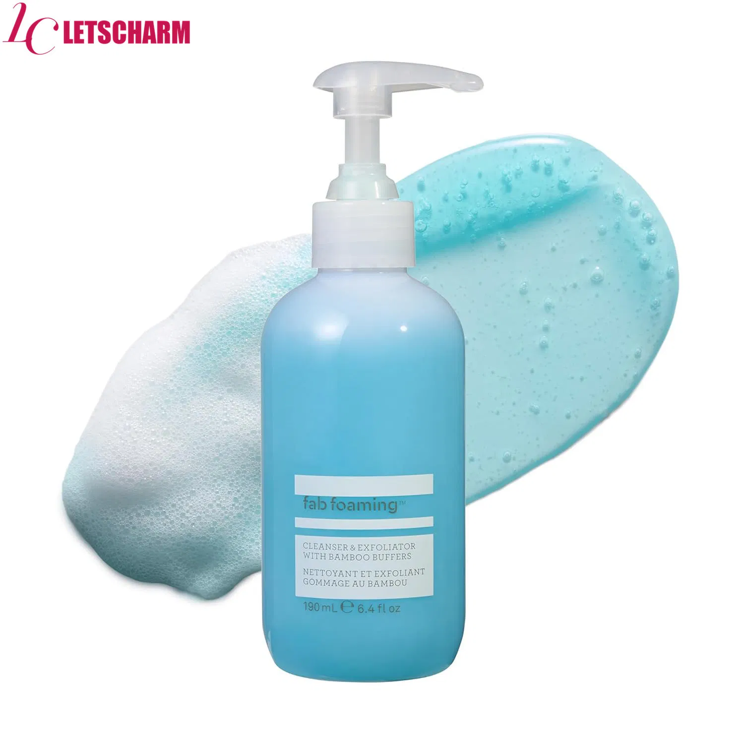 Ls 048OEM Private Label 190ml Foaming Facial Cleanser Gentle Oil-Free Soothing Exfoliating