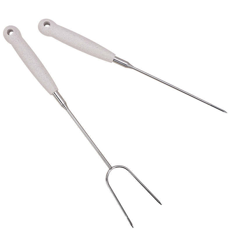 Barbecue Fork Telescopic Barbecue Fork Kitchen Supplies Appliances Storage