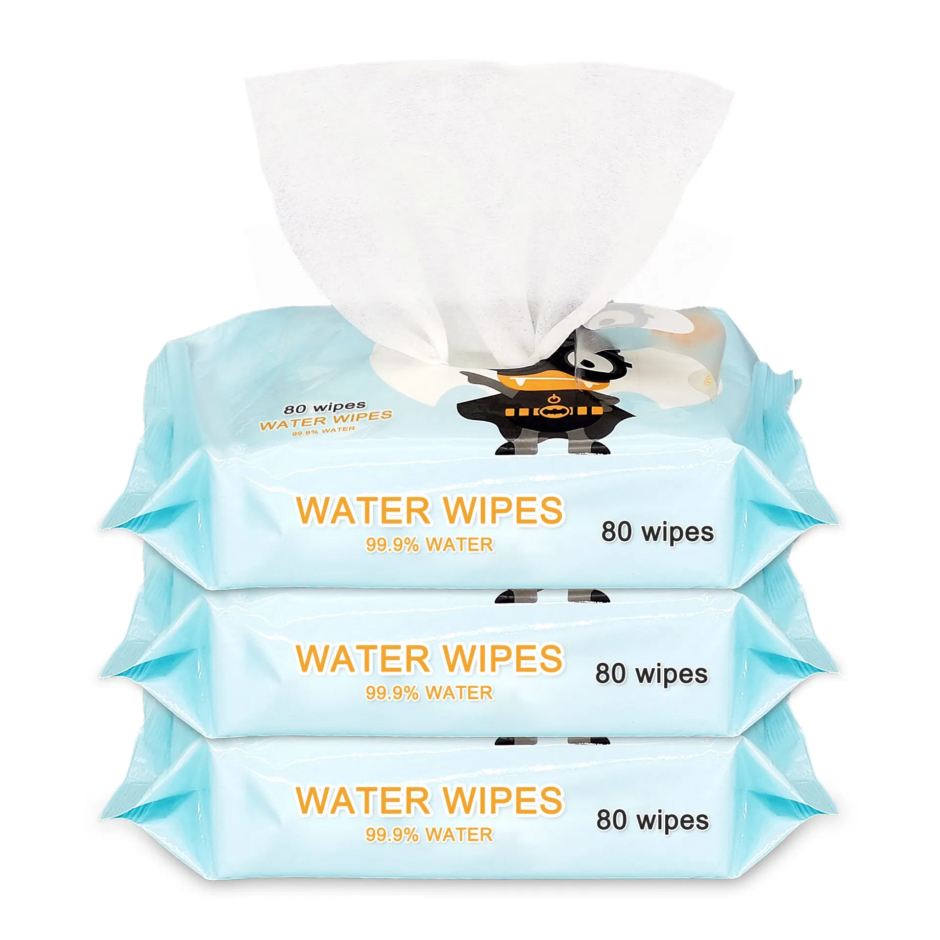 Pure Natural Bamboo Biodegradable Organic Wet Wipes for Gentle Skin Protection