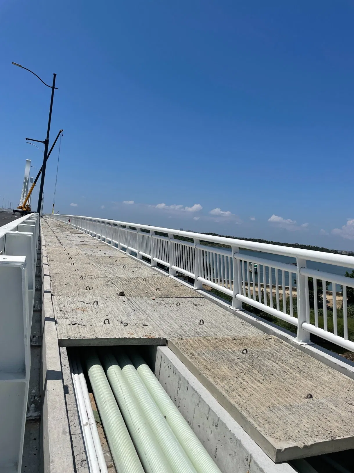 RSs-cb055 Steel powder coated bridge safety guardrail