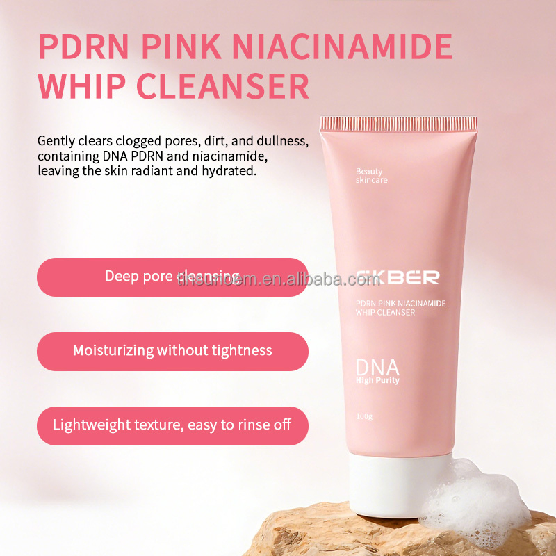 Customized Logo Moisturizing Smoothie Facial Wash Refining Pores Soothing Repairing Pdrn Deep Cleansing Facial Cleanser
