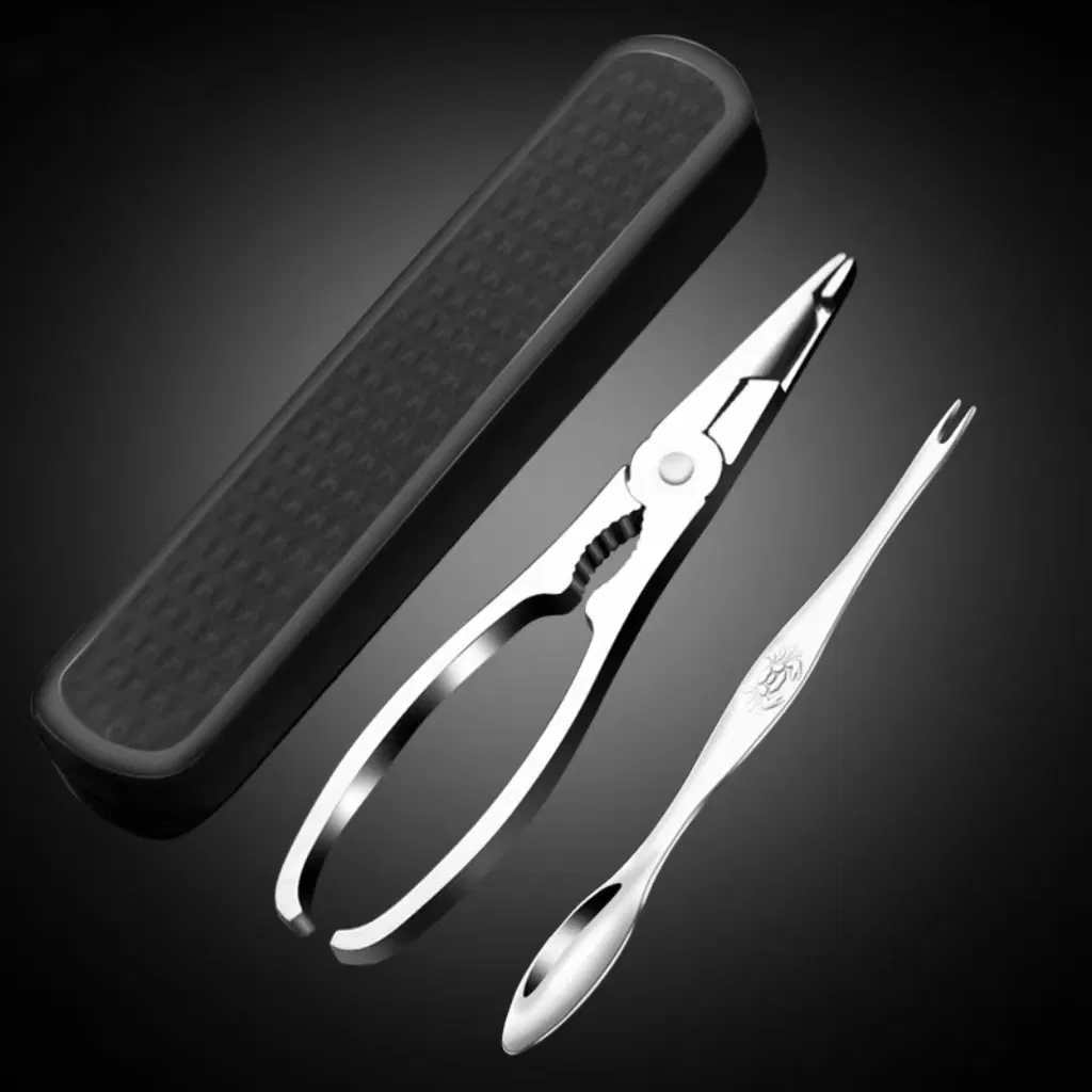 Kitchen Helper Crab Eating Tool Metal Kitchen Gadgets with Box