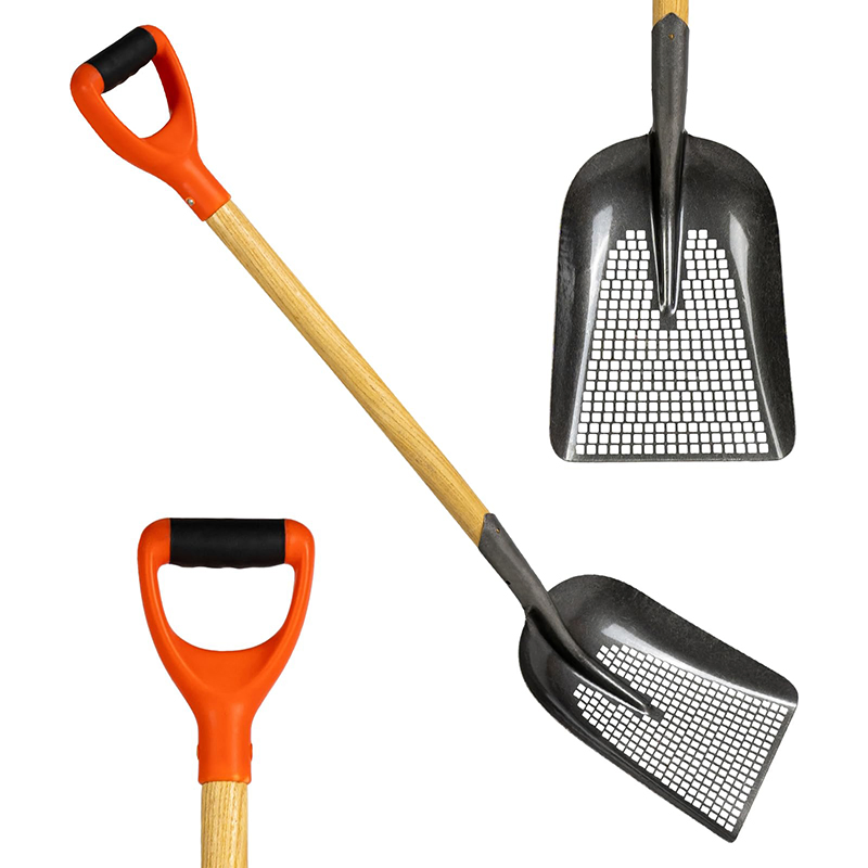 Durable Garden Digging Shovel with Perforated Handle and Comfortable Grip