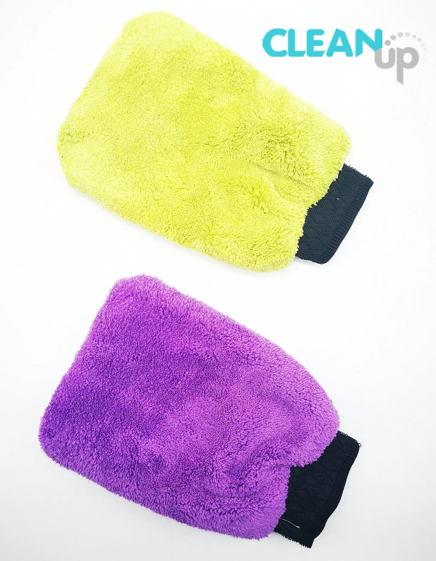 Household Custom Design Lady Use Microfibre Cleaning Wash Gloves