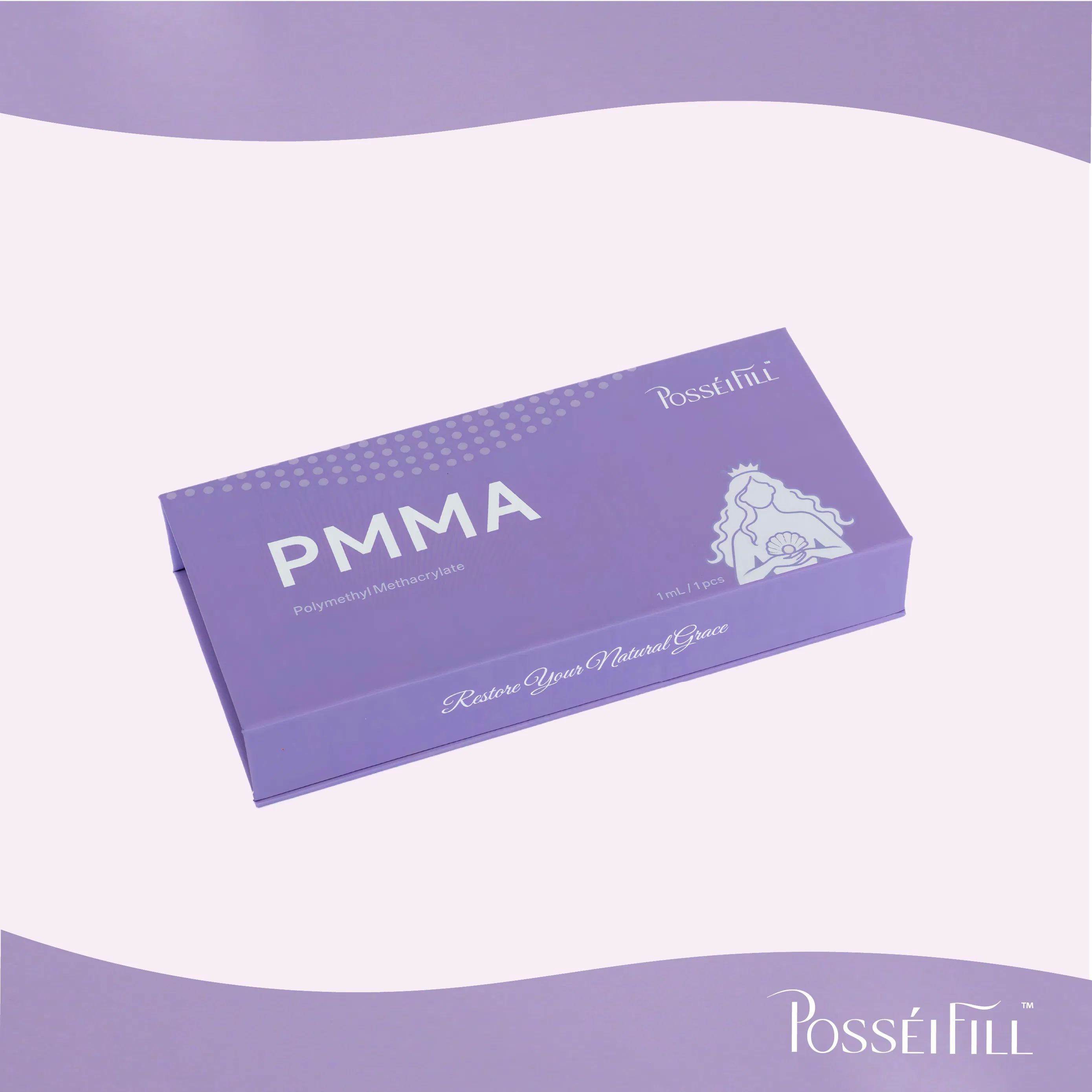 Posseifill PMMA + Hyaluronic Acid Dermal Filler Body Filler for Collagen Regeneration