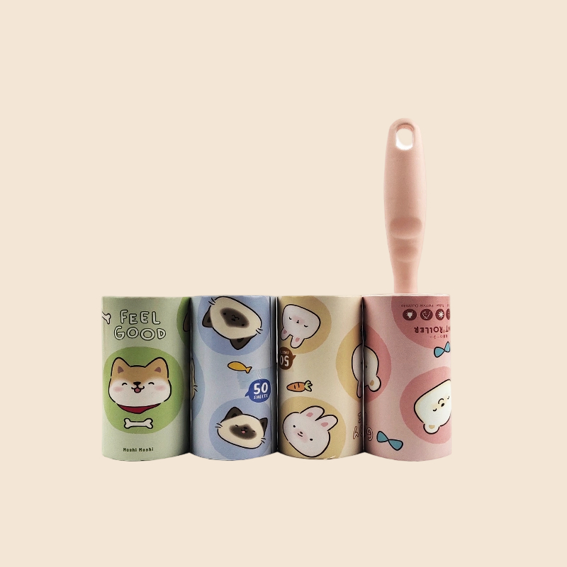 Portable Household Cleaning Lint Brush and Sticky Paper Roller Dog Cat Pet Hair Remover for Clothes for Clothes