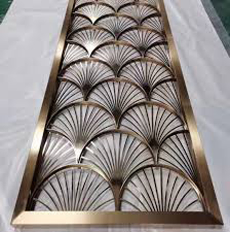 Laser Cut Decorative Aluminum Privacy Wall Partition Panel Design Stainless Partition Screen
