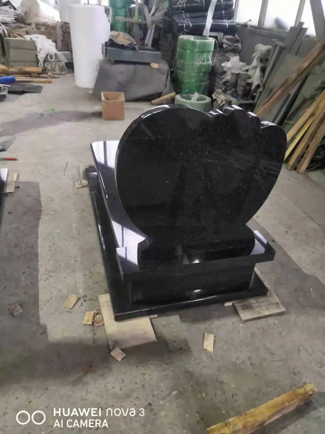 Cheap G332 Beida Black Granite Tombstone Monument Memorials