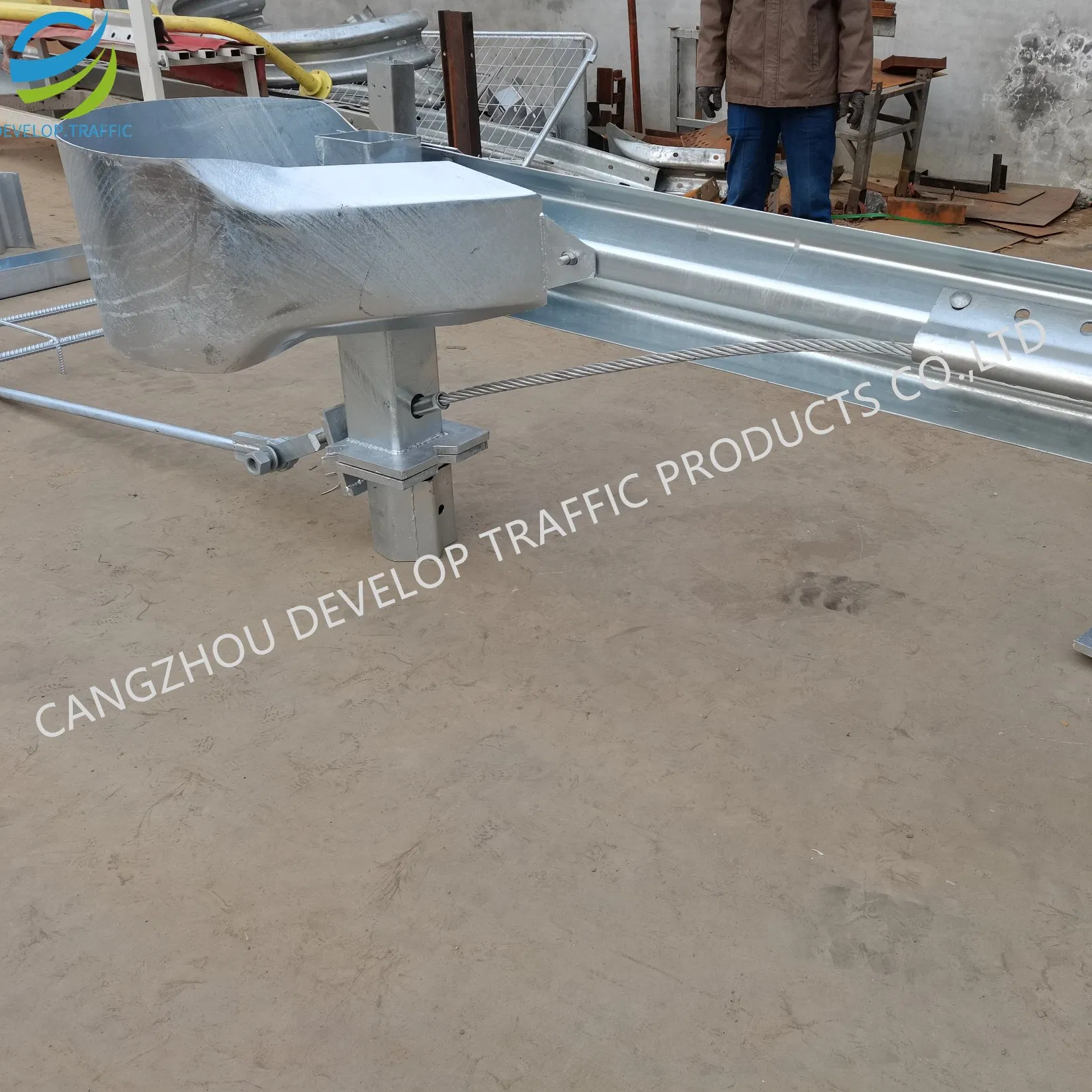 Safety Products Steel Buffer End for Highway Guardrail