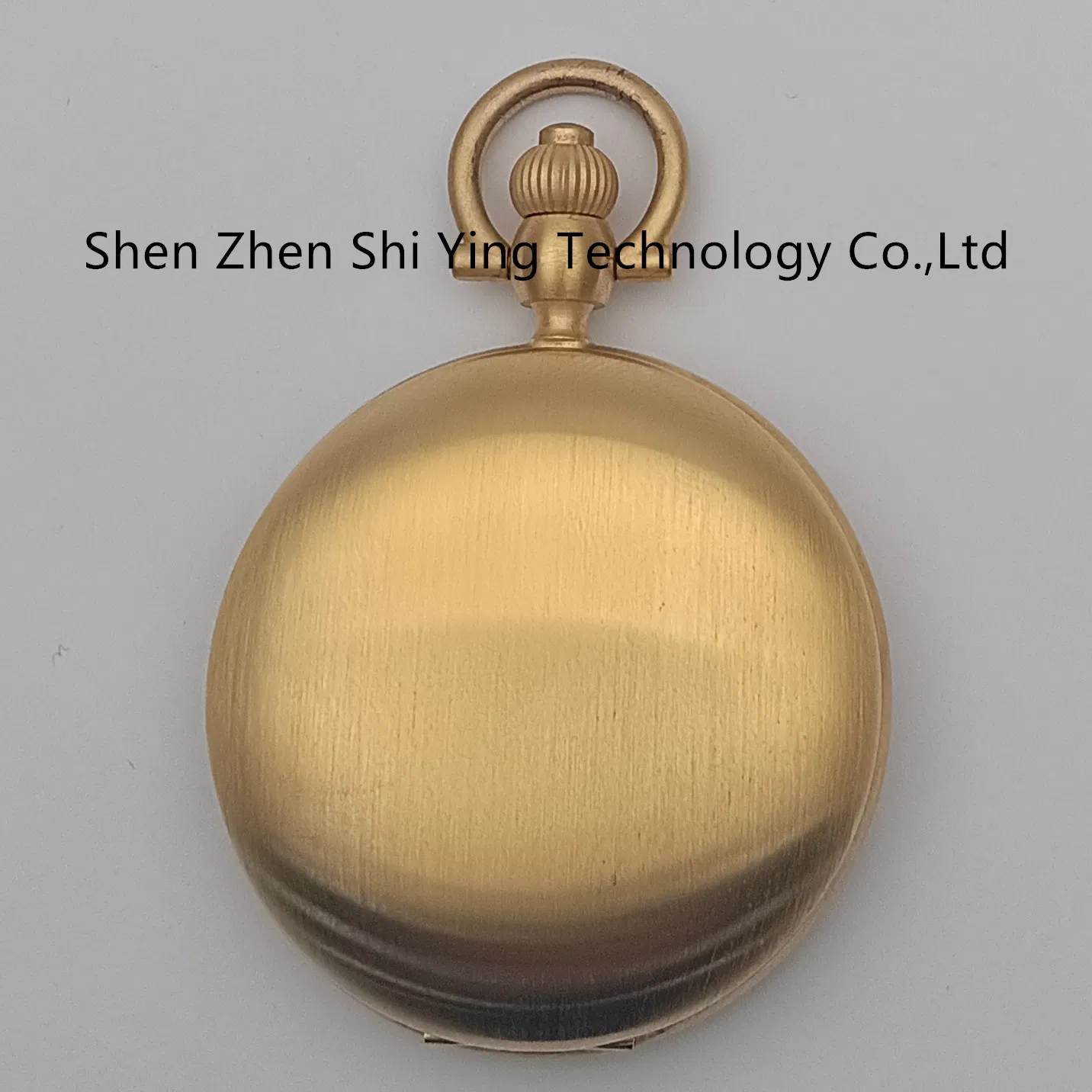 Custom Japan Movement Engraved Golden Copper Pocket Watch Chain