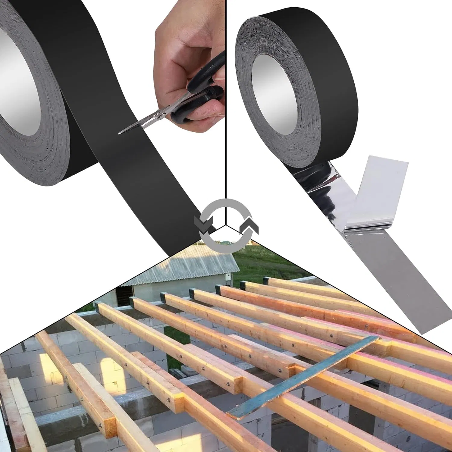 Heavy-Duty Deck Tape, Anti-Corrosion Joist Tape for Wood Protection
