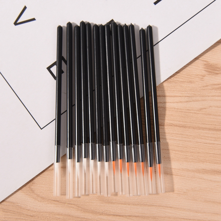 Cheap Lip Gloss Makeup Brush Disposable Eye Liner Brush Cosmetics Eyeliner Wands Applicator with Cover