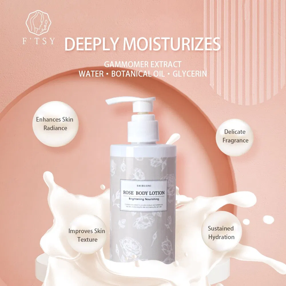 Hot Sale Moisturizing Nourishing Hydrating Rose with Shea Butter Body Lotion