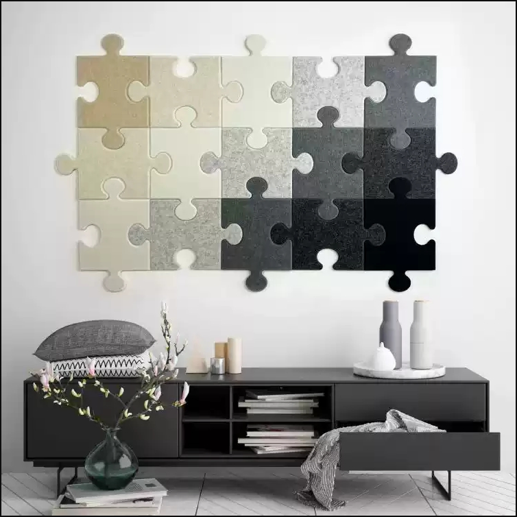 Unique Self-Adhesive Wall Background Puzzle Board 3D Puzzle Felt Board for Custom Wall Designs
