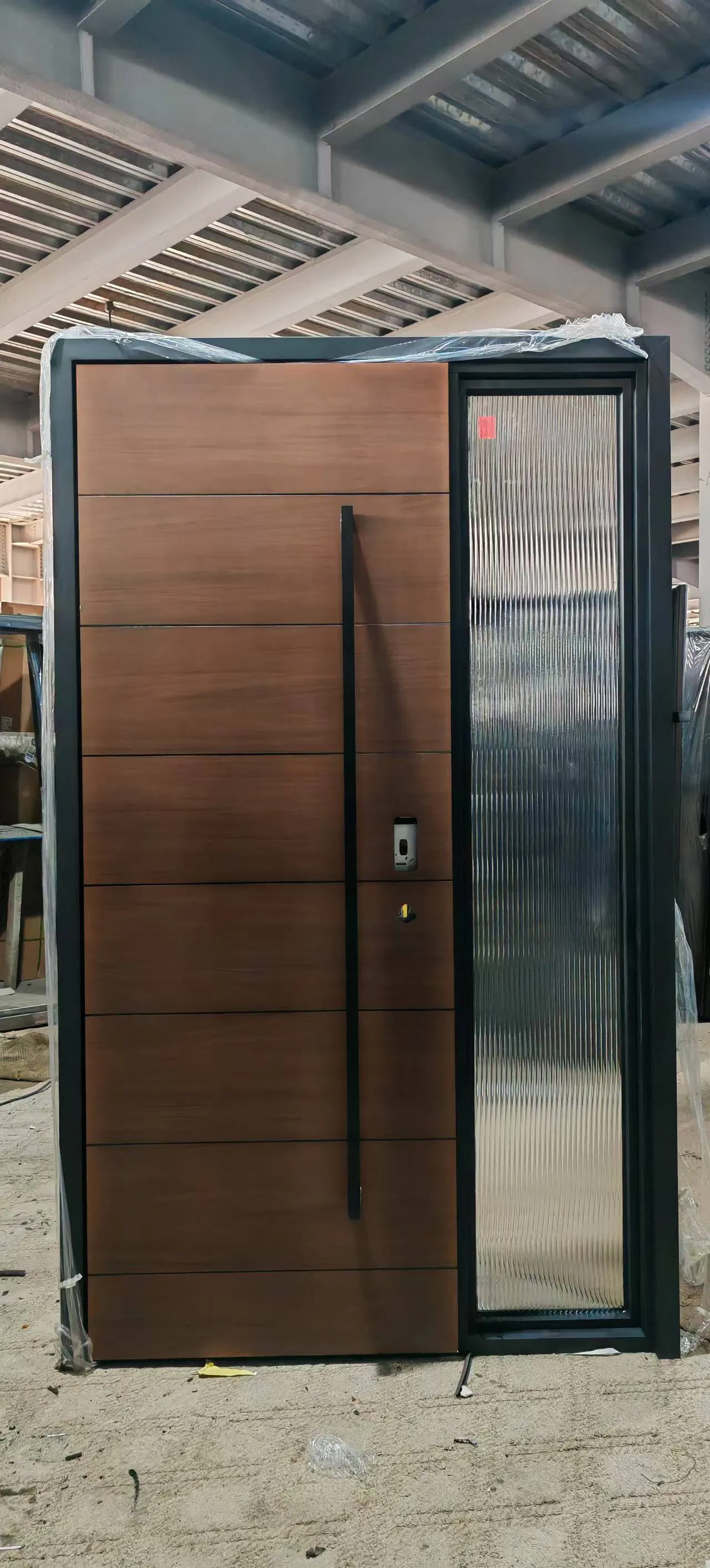 New Italian Design Entrance Exterior Iron Metal Security Steel Door 3FT 4FT Wooden Styles for House