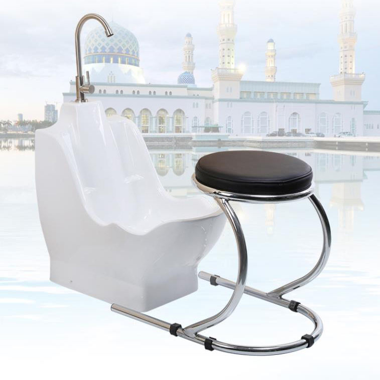 UK Market Hot Sale Muslim Product Ceramic Wudu Wash Basin Wudu Foot Basin