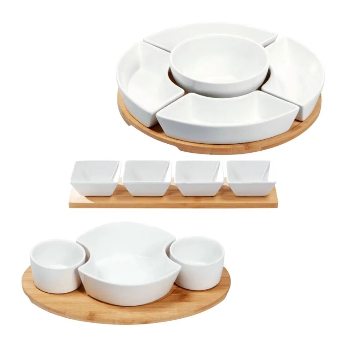 Wholesale Price OEM Manufacturer Dry Nuts Display Case Snack and DIP Tray Dry Fruits Dish Dispenser