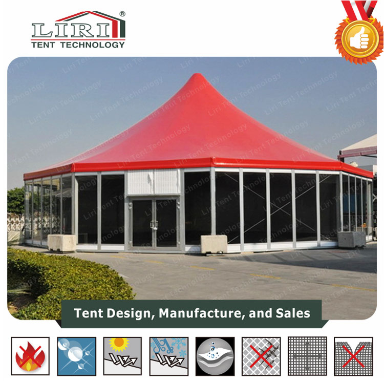 High Peak Multiside Tent with Glass Walls and ABS Wall for Outdoor Events