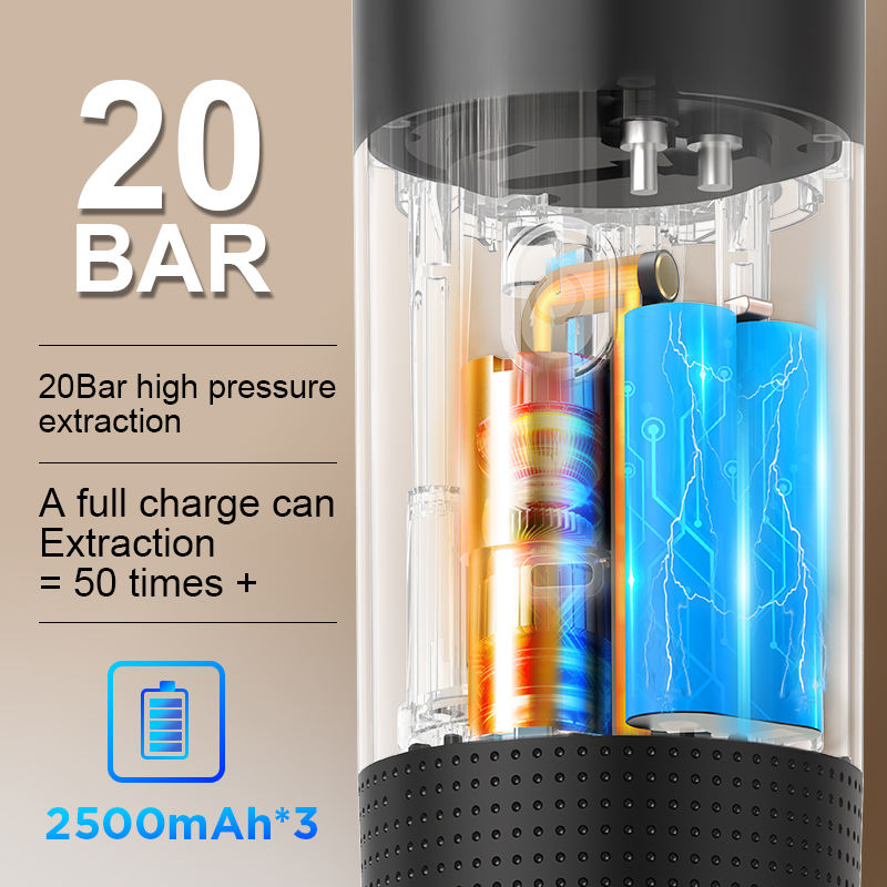 USB Rechargeable Portable Espresso Coffee Maker Cold Brew Capsule Extraction Coffee Machine