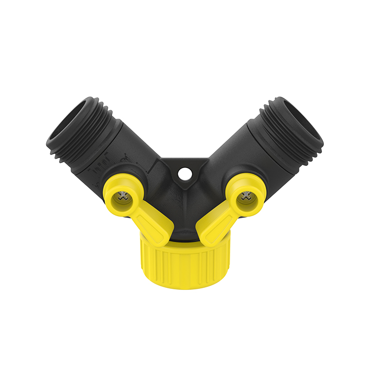 Plastic Y Shaped Garden Water Pipe Irrigation Hose Quick Connector Pressure Control Valves